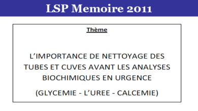 Photo of L’IMPORTANCE DE NETTOYAGE DES TUBES ET CUVES AVANT LES ANALYSES BIOCHIMIQUES EN URGENCE (GLYCEMIE – L’UREE – CALCEMIE)