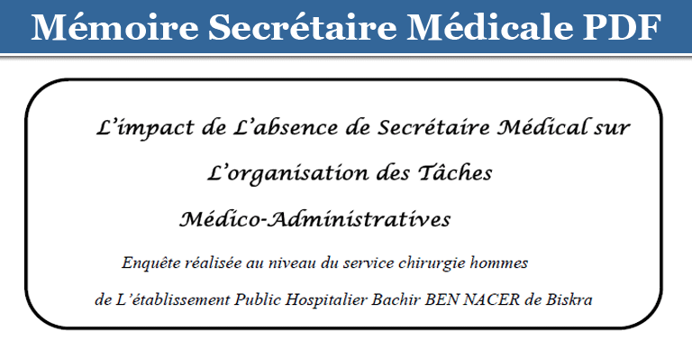 L Impact De L Absence De Secretaire Medical Sur L Organisation Des Taches Medico Administratives Paramedical