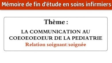 Photo of Mémoire infirmier : LA COMMUNICATION AU COEOEOEOEUR DE LA PEDIATRIE Relation (soignant/soignée)