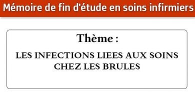 Photo of Mémoire infirmier : LES INFECTIONS LIEES AUX SOINS CHEZ LES BRULES