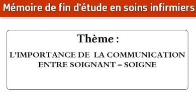 Photo of Mémoire infirmier : L’IMPORTANCE DE LA COMMUNICATION ENTRE SOIGNANT – SOIGNE