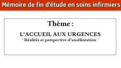 Photo of Mémoire infirmier : L’ACCUEIL AUX URGENCES