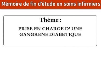 Photo of Mémoire infirmier : PRISE EN CHARGE D’ UNE GANGRENE DIABETIQUE